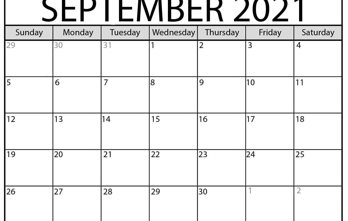 September 2021 calendar | blank printable monthly calendars