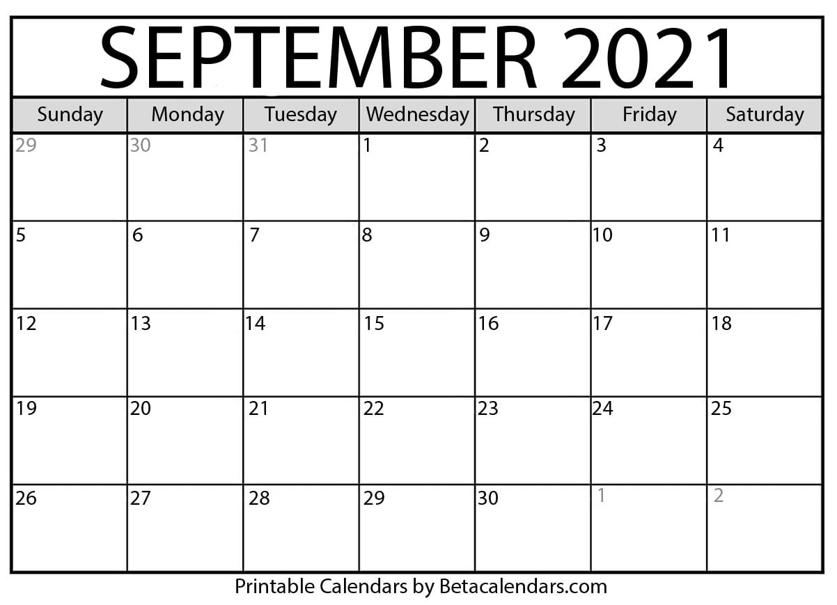 29+ Printable Calendar August September 2021 Calendar Images