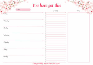 Printable Weekly Planner