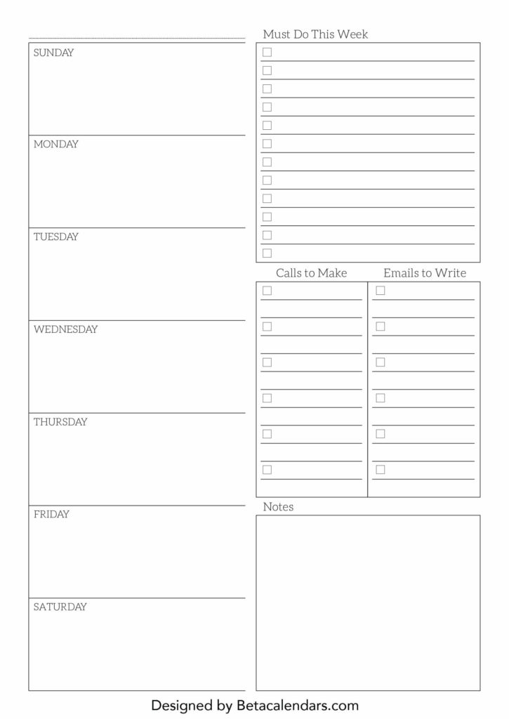 Free Printable Weekly Planner 2024 Templates