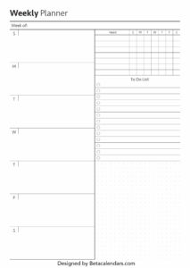 Weekly Planner Template