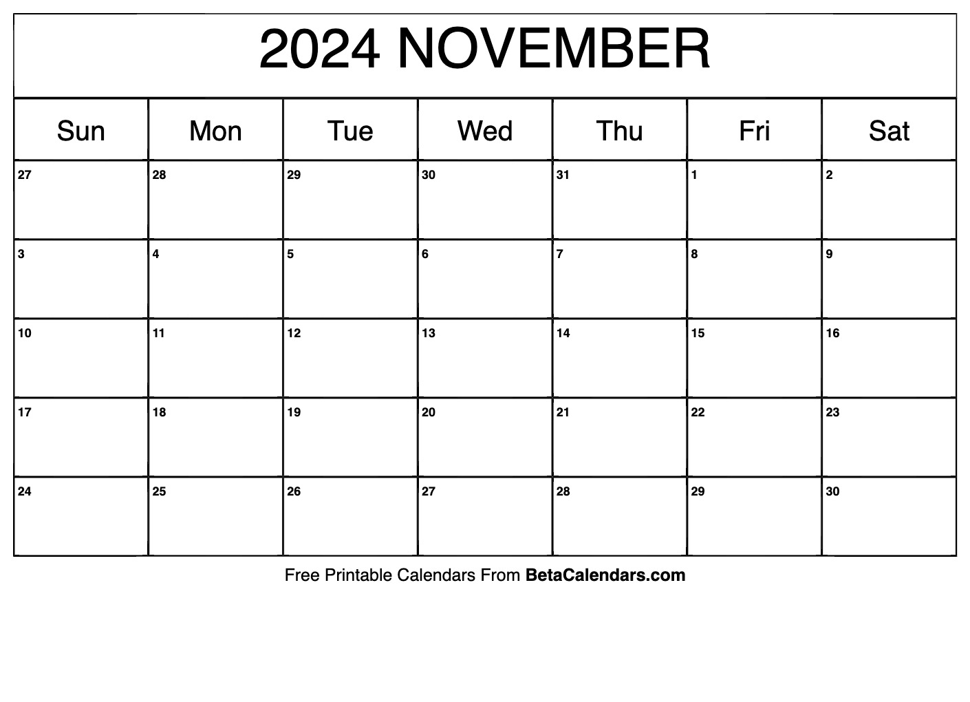 Printable Calendars November 2024 Uk Dedra Evaleen